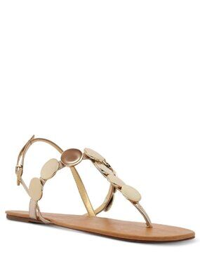 NWT Acacia Gold Leather Sandal